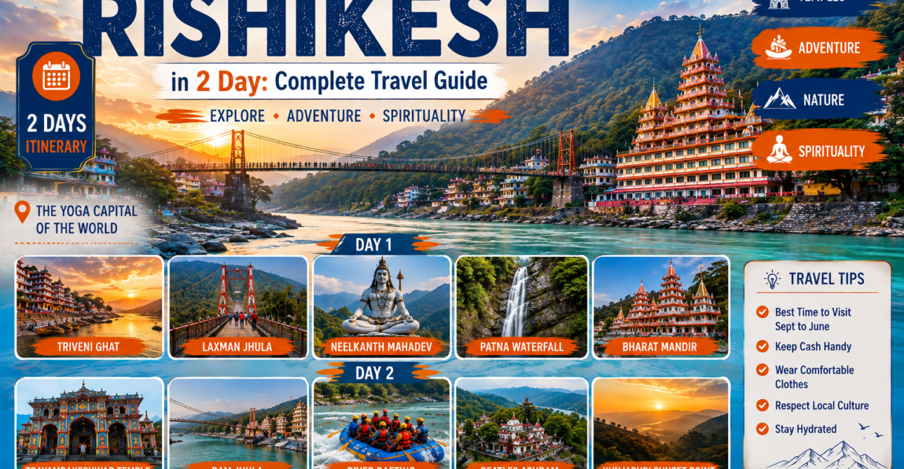 Best Places to Visit in Rishikesh in 2 Days: Complete Travel Guide